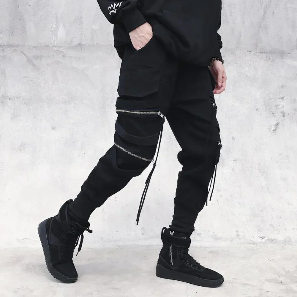 Men's Zipper Joggers - Image 2