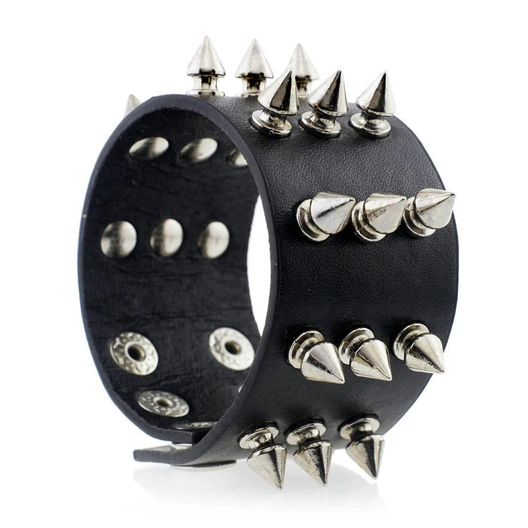 Metal Studded Wristband - Image 3