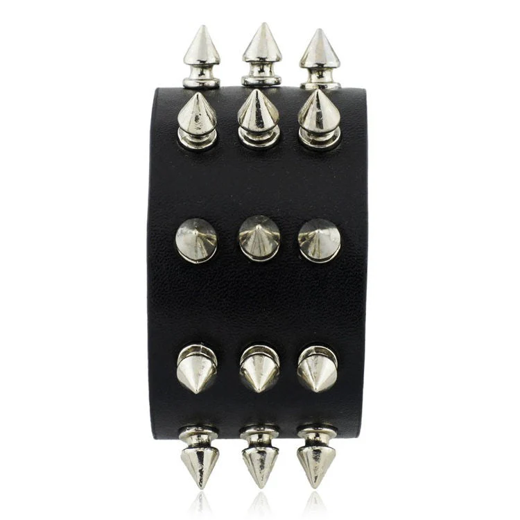 Metal Studded Wristband - Image 4