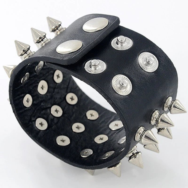 Metal Studded Wristband - Image 7