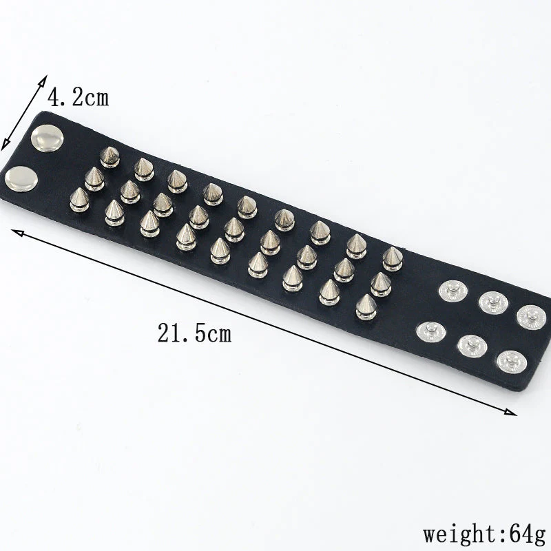 Metal Studded Wristband - Image 8