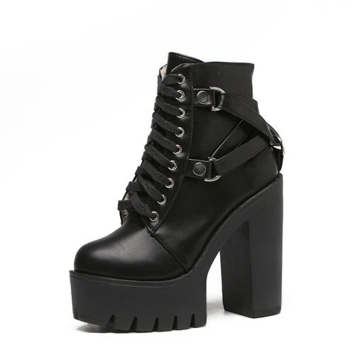 Militant Goth Combat Boots - Image 3