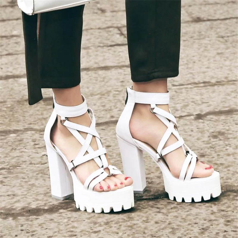 Pentagram Platform Sandals - Image 13