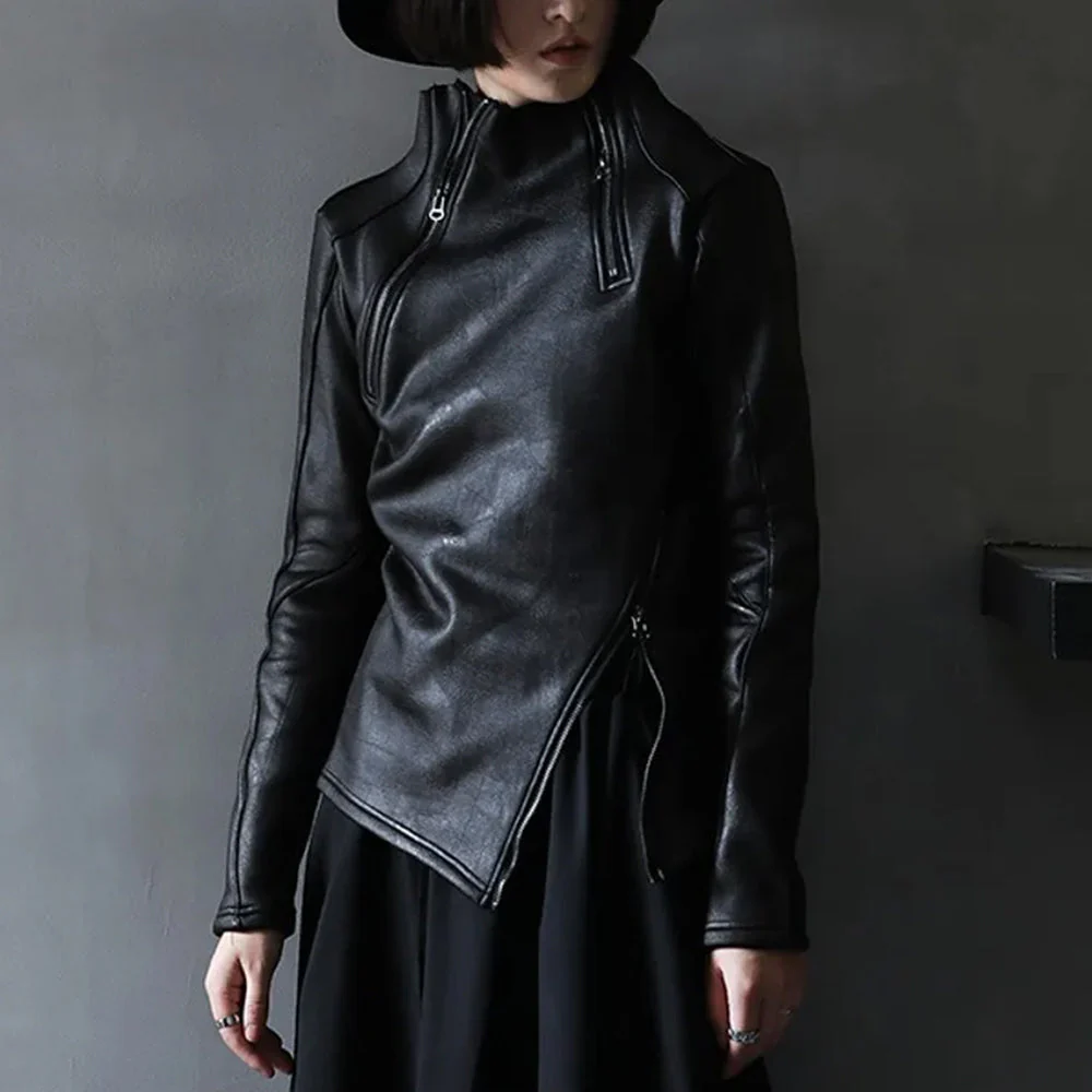 Gothic Leather Pullover - Image 4