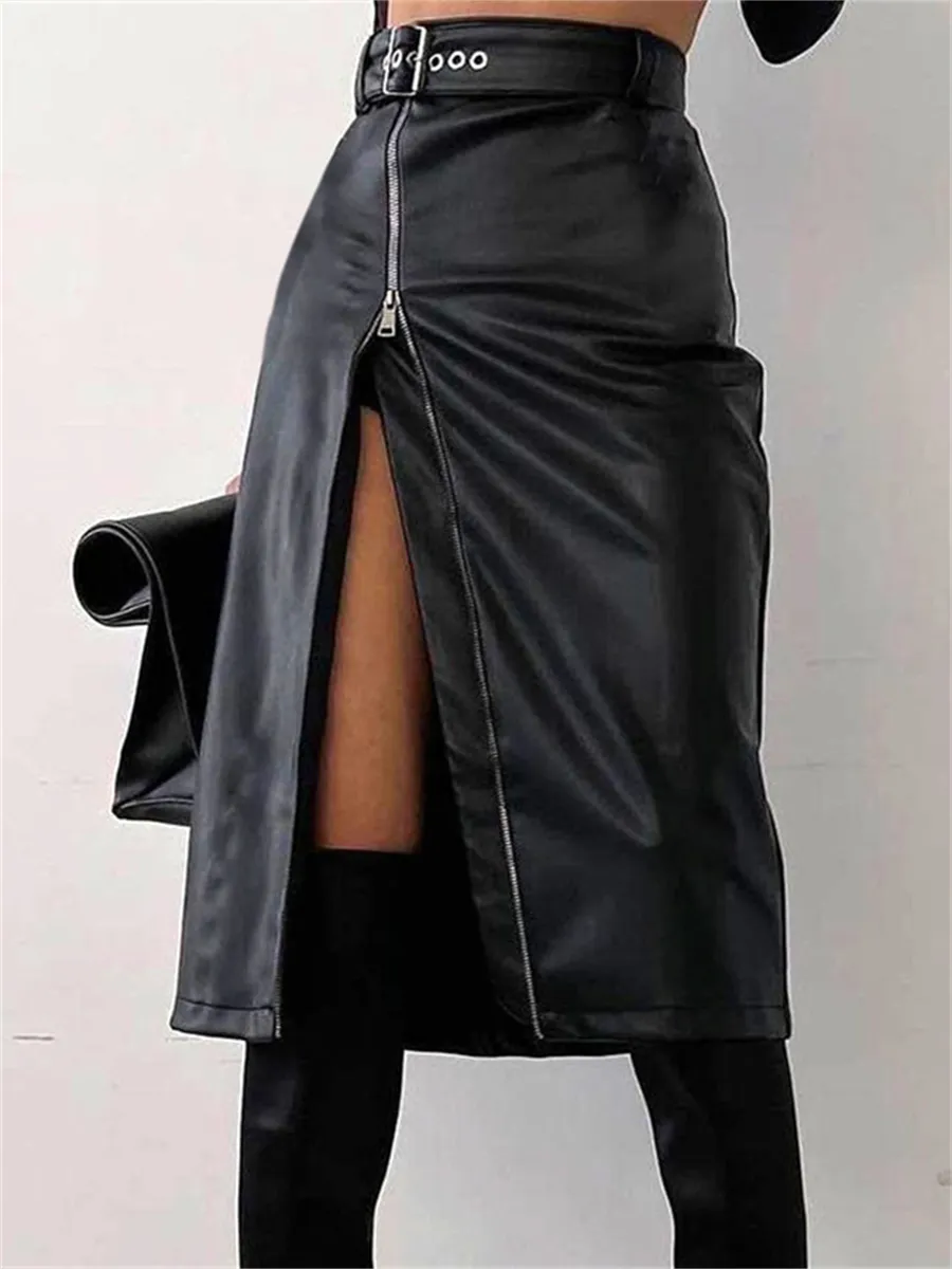 Pu Leather Skirt - Image 2