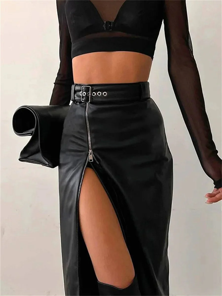Pu Leather Skirt - Image 3