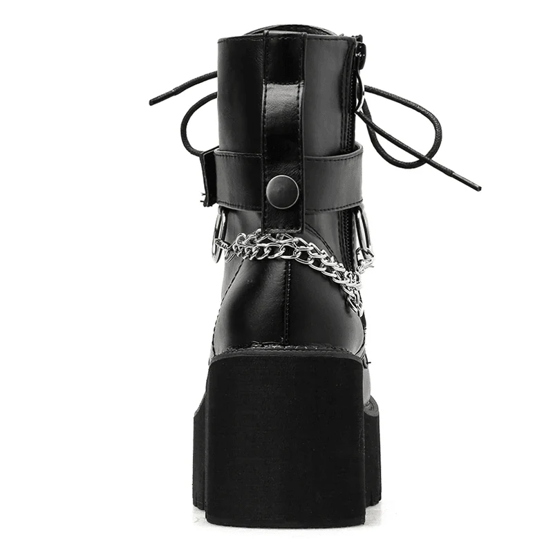 Punk Style Chain Boots - Image 3