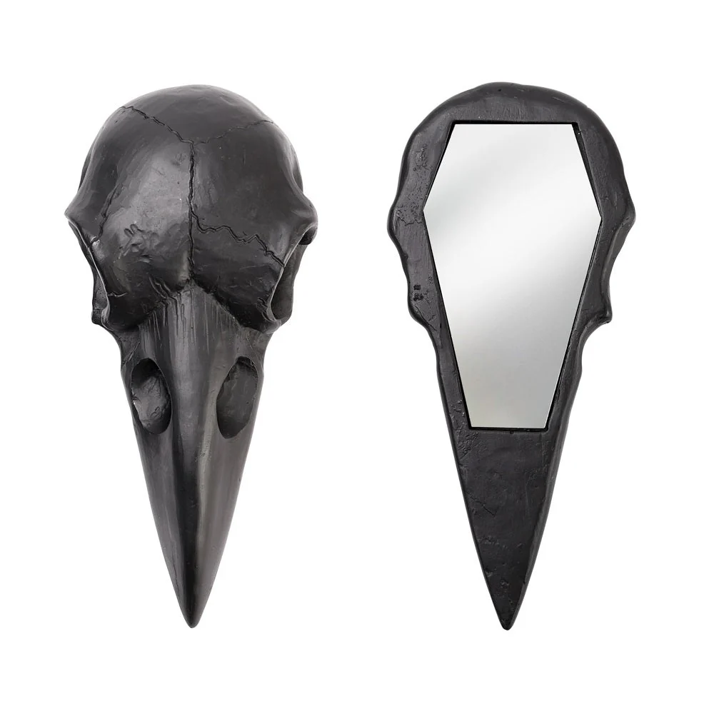 Raven Skull Hand Mirror - Image 2