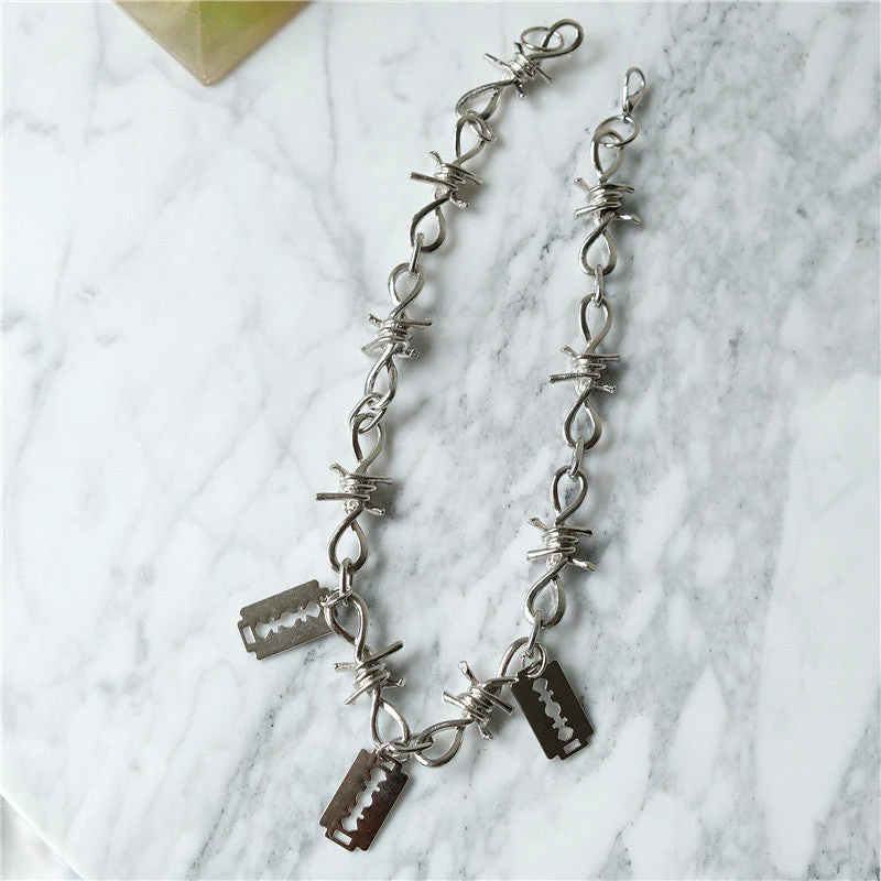Razor Blades Necklace Chain - Image 5