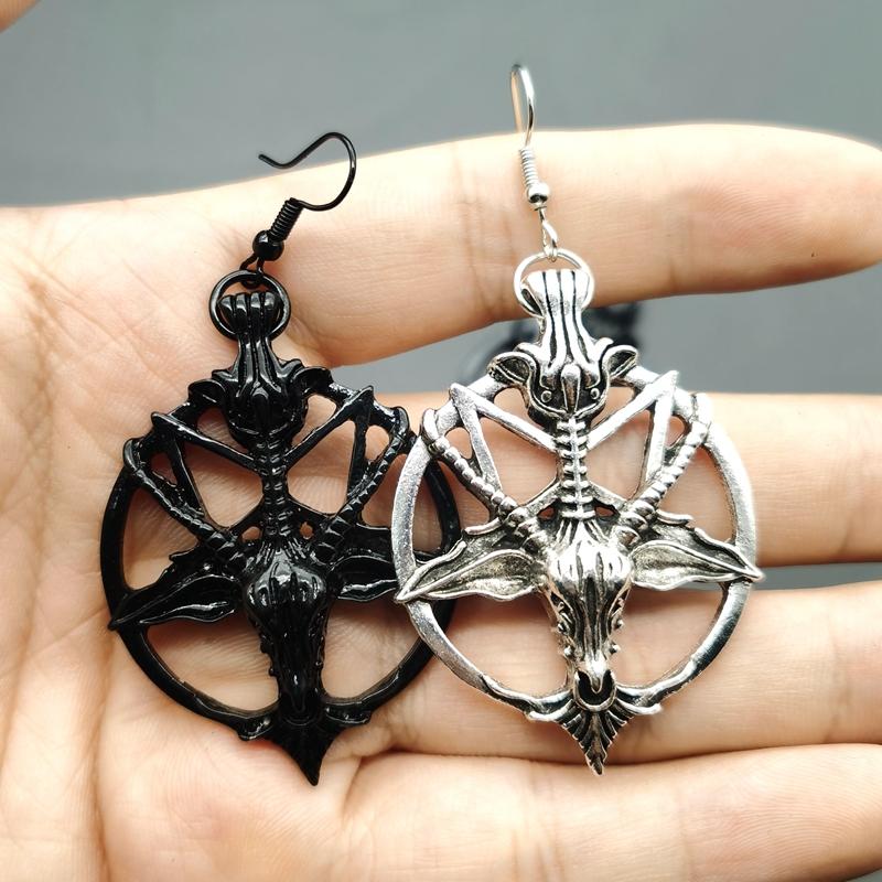 Retro Pentagram Earrings - Image 4