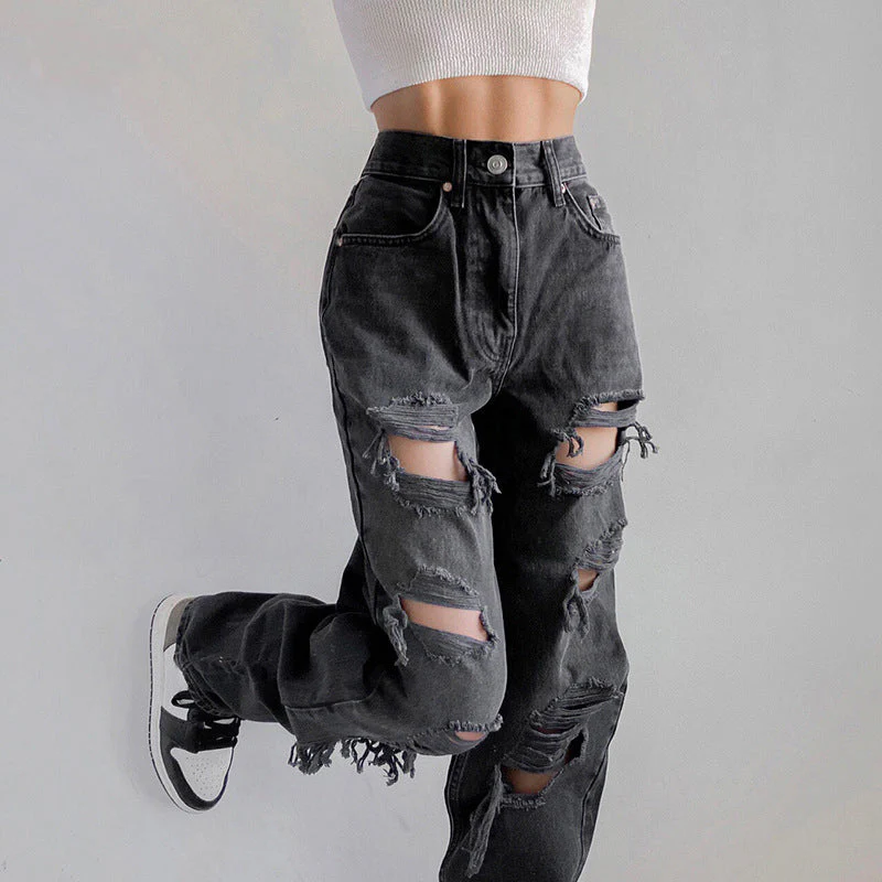 Ripped Gothic Jeans - Image 4