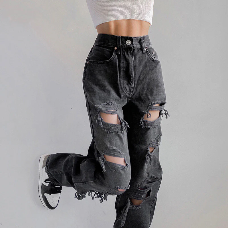 Ripped Gothic Jeans - Image 4