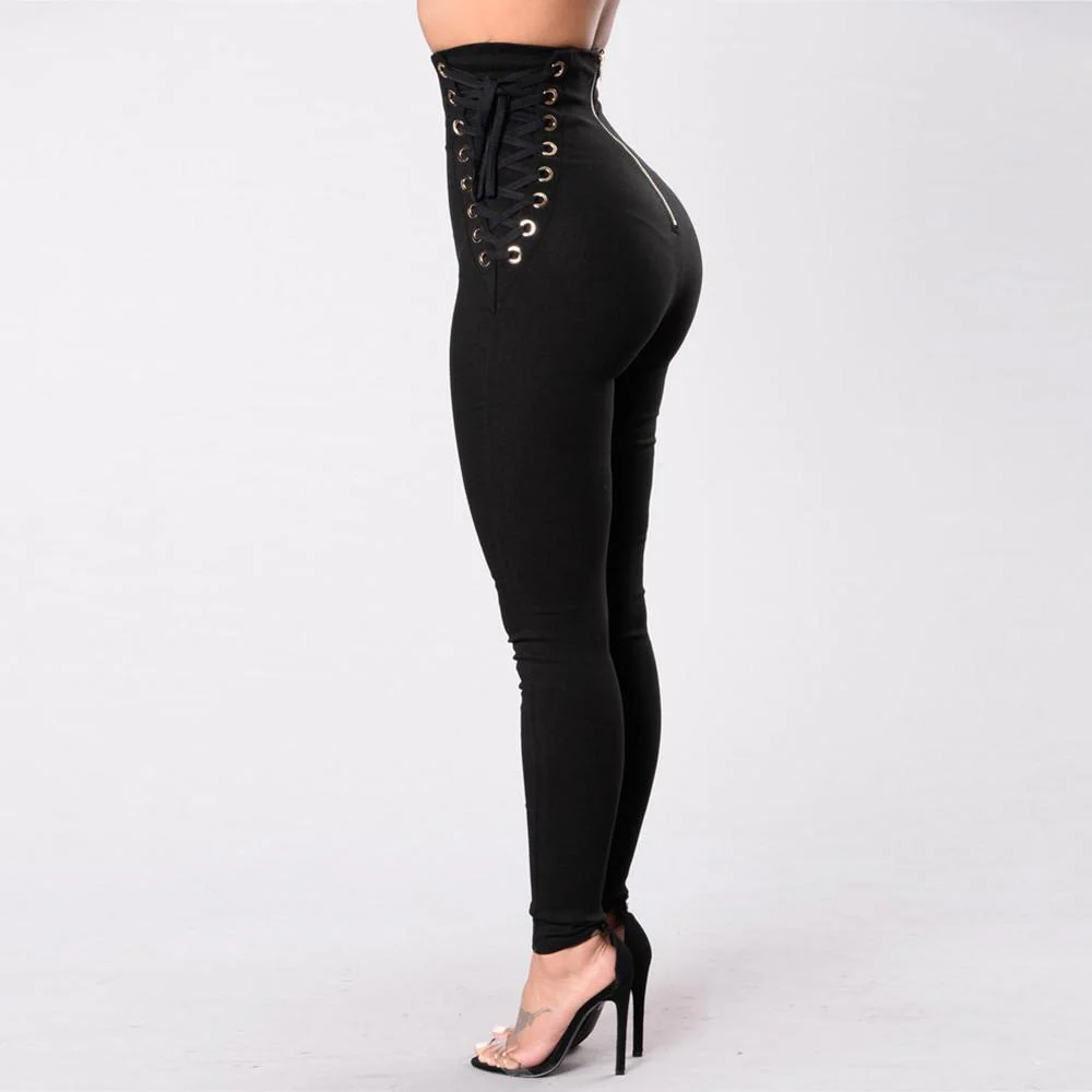 High Waist Gothic Leggings - Image 3