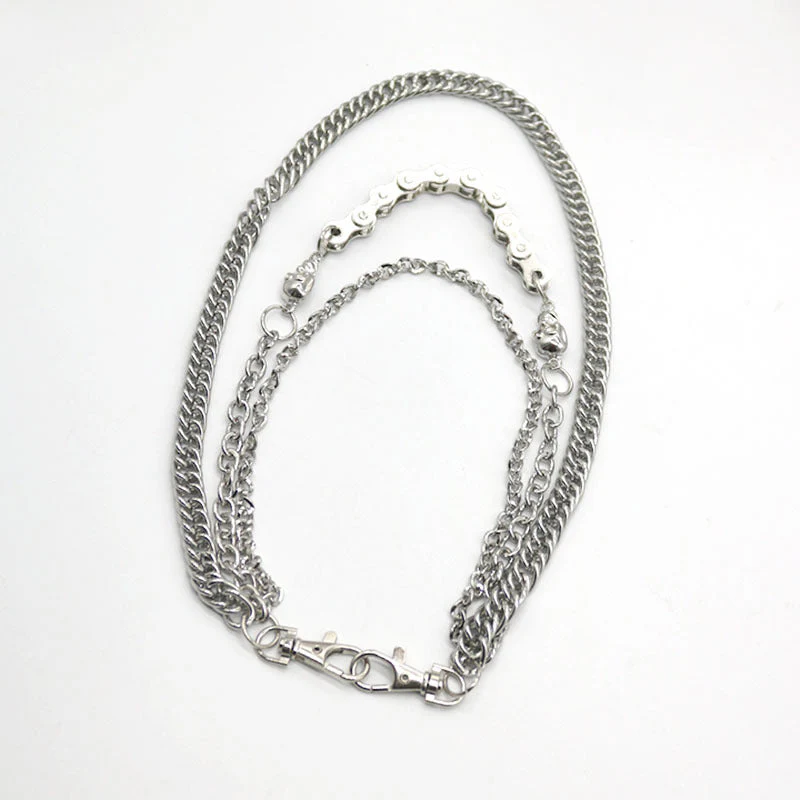Silver Skull Belt Chain - Image 2