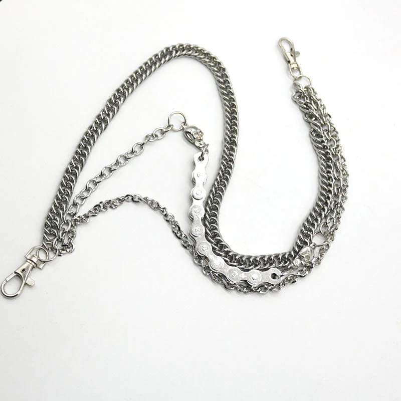 Silver Skull Belt Chain - Image 3