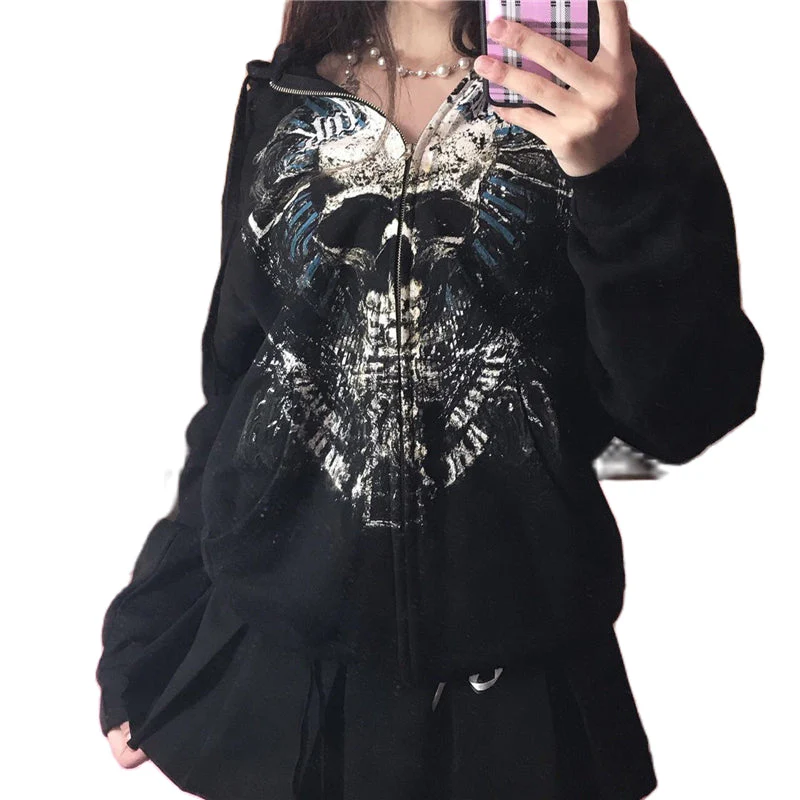 Oversize Skull Hoodie - Image 2