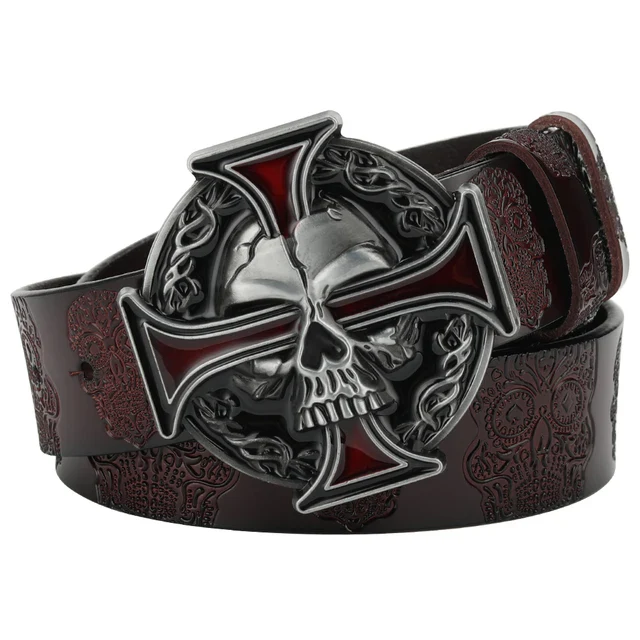 Skull Leather Belt - Image 2