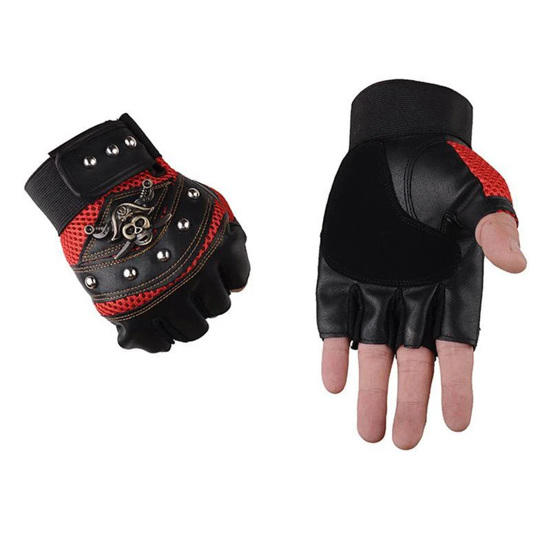 Motorcyclist Leather Gloves - Image 2