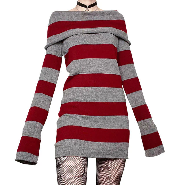 Striped Mini Dress - Image 2