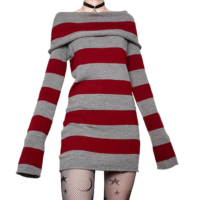 Striped Mini Dress - Image 2