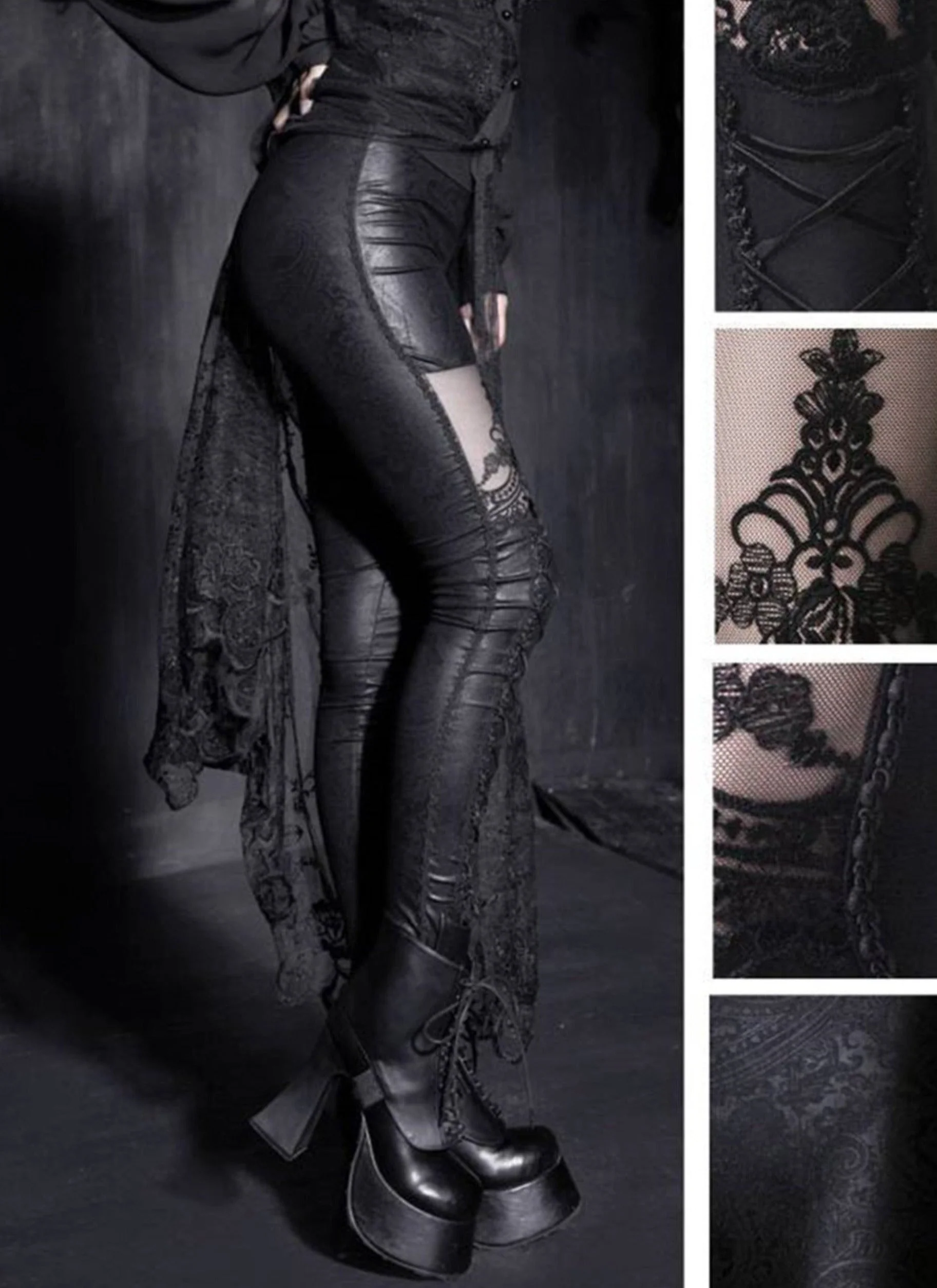 Gothic Corset Leggings - Image 12