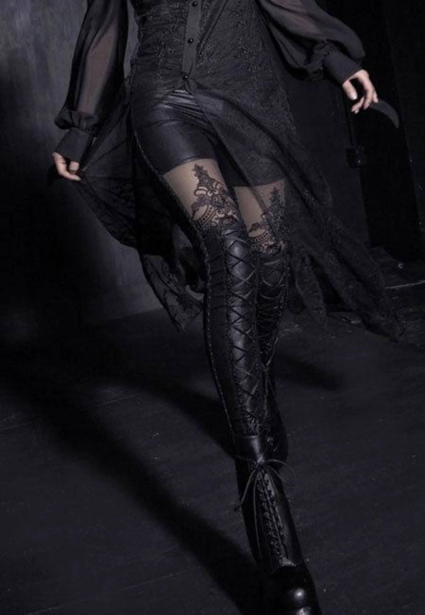Gothic Corset Leggings - Image 3