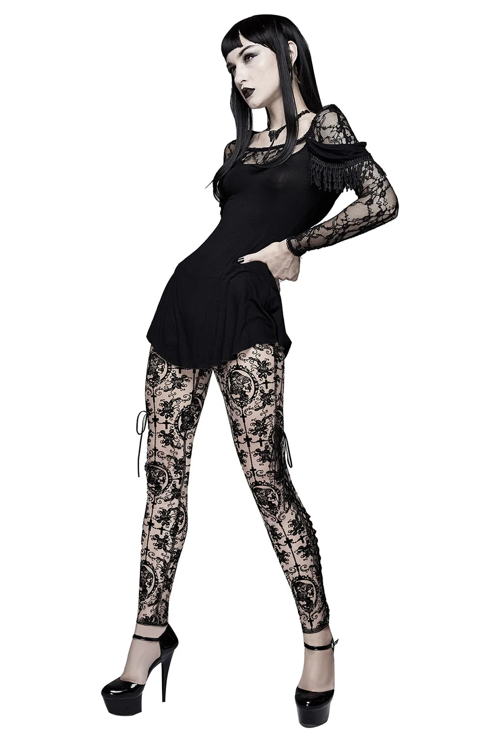 The Lace Cameo Leggings - Image 8