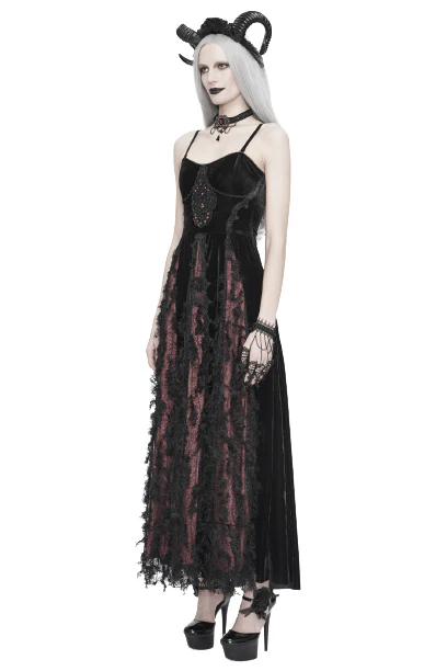 The Lady Burgundy Dress - Image 12