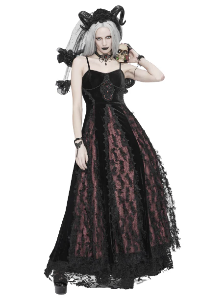 The Lady Burgundy Dress - Image 14