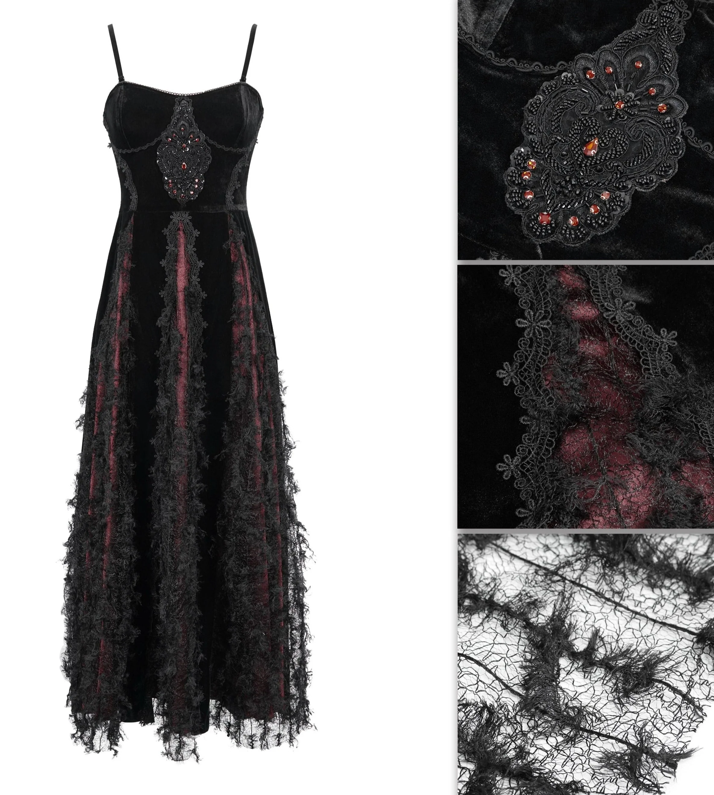 The Lady Burgundy Dress - Image 16