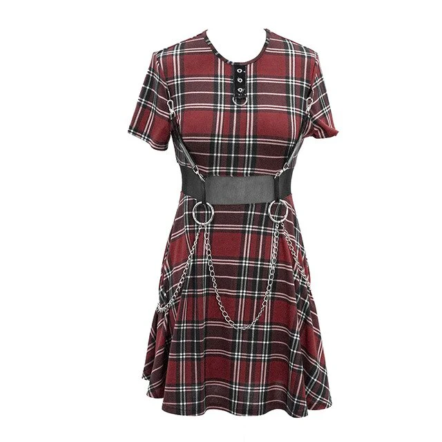 Punk Chains Mini Dress - Image 5