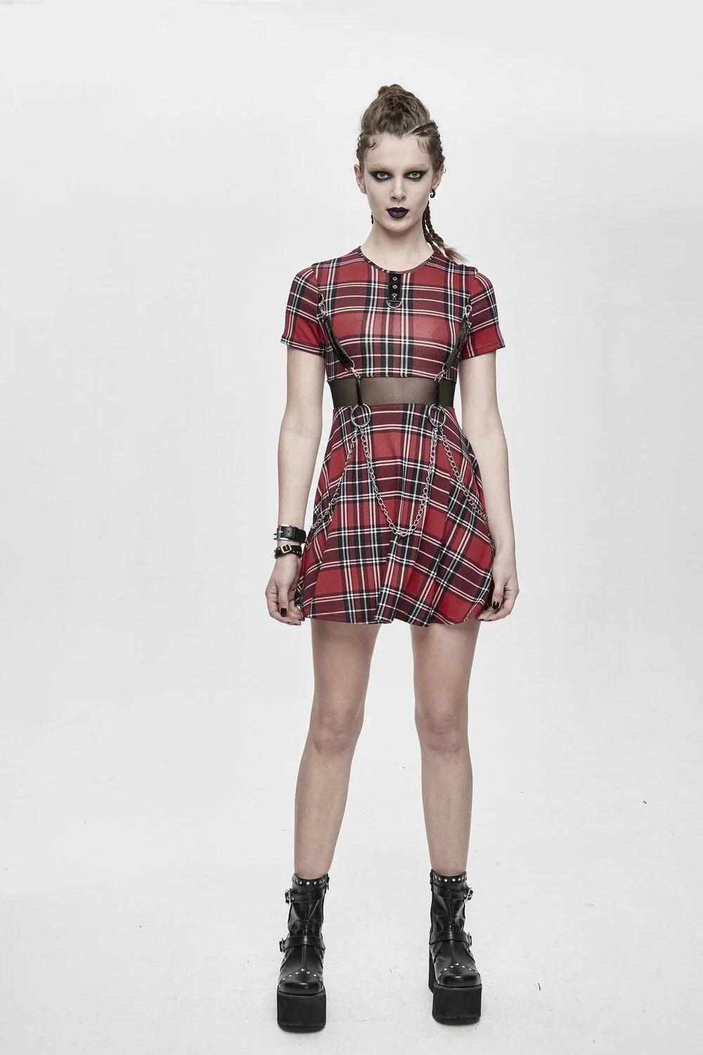Punk Chains Mini Dress - Image 7