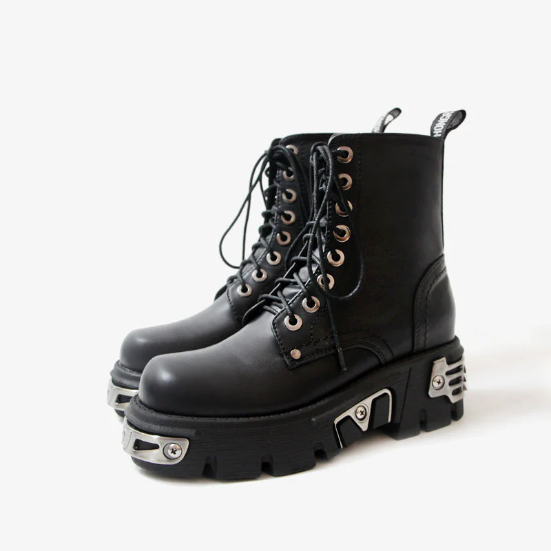 The Steel Punk Ankle Boots - Image 2