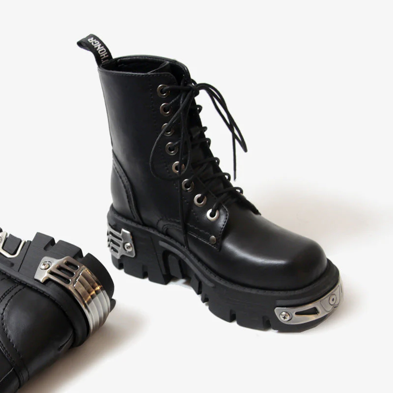 The Steel Punk Ankle Boots - Image 7