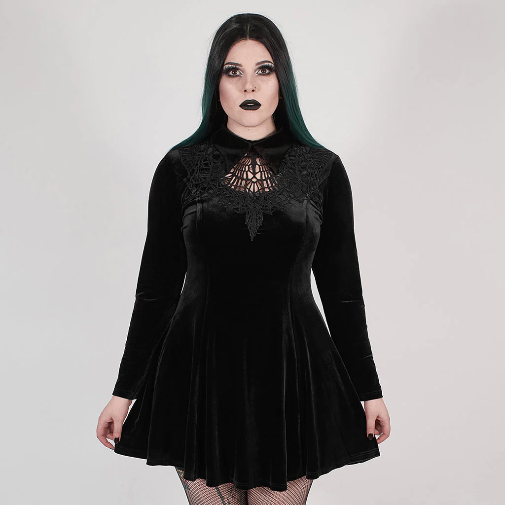 Velvet Spider Queen Dress - Image 4