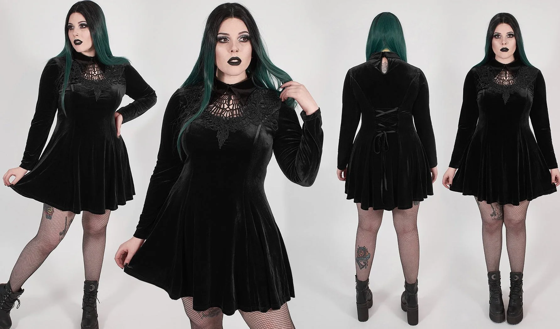 Velvet Spider Queen Dress - Image 8