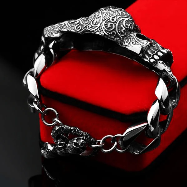Red Eyes Skull Bracelet - Image 3