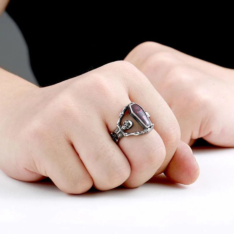 Skull Coffin Ring - Image 3