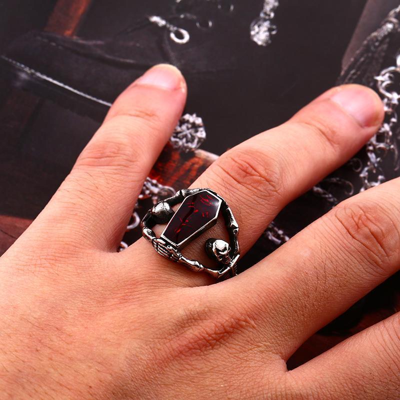 Skull Coffin Ring - Image 4