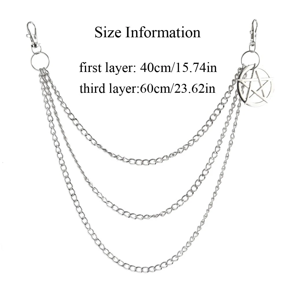 Unisex Punk Pants Chain - Image 3
