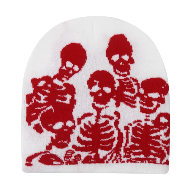 Unisex Skull Beanie - Image 2