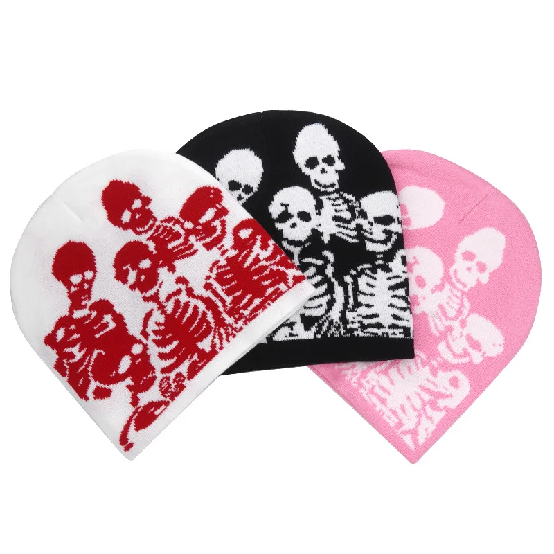 Unisex Skull Beanie - Image 4
