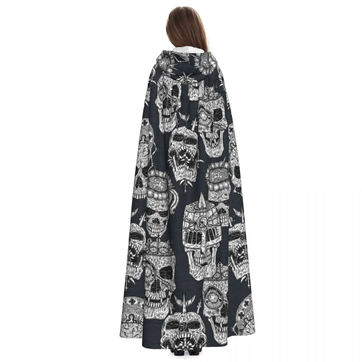 Unisex Skull Cloak Black - Image 3