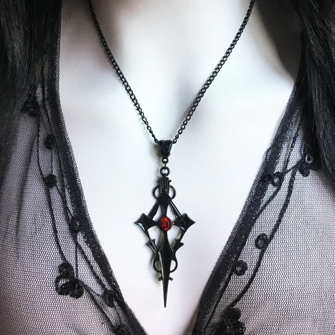 Vampire Cross Necklace - Image 2