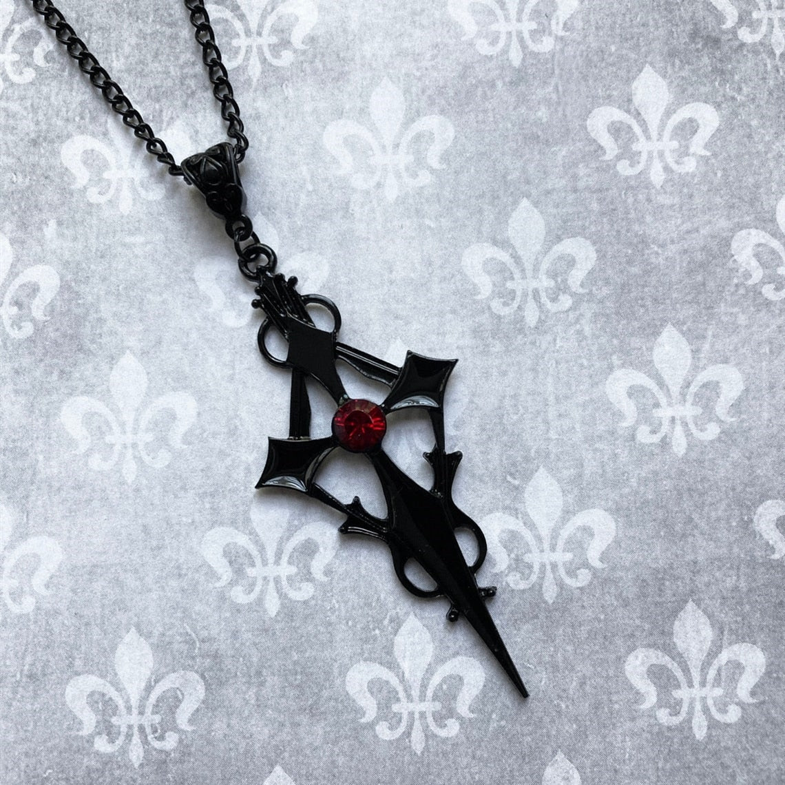 Vampire Cross Necklace - Image 3