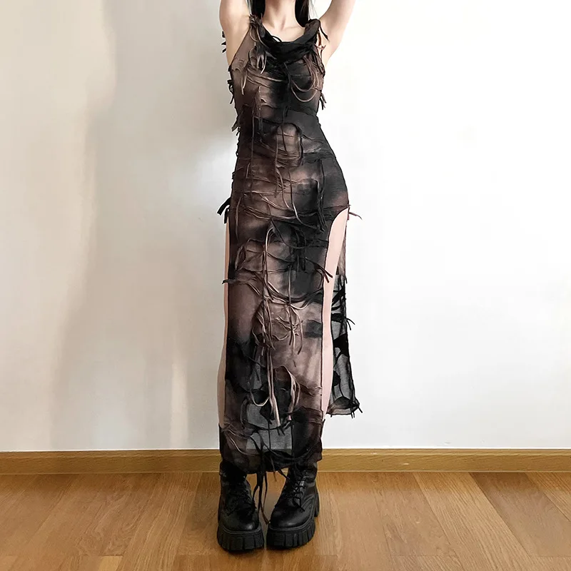 Vintage Gothic Dress - Image 2