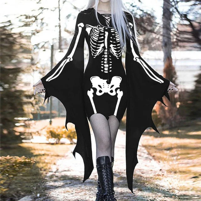 Vintage Skeleton Dress - Image 2