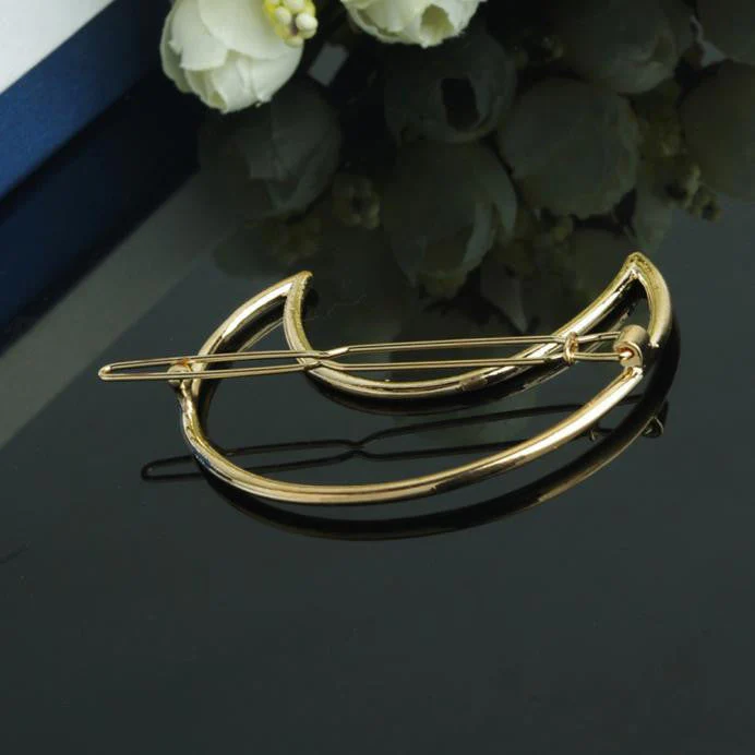 Crescent Moon Hair Clip - Image 3