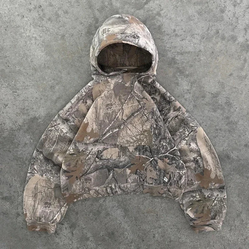 Women's Camouflage Pullover Gray - Image 2