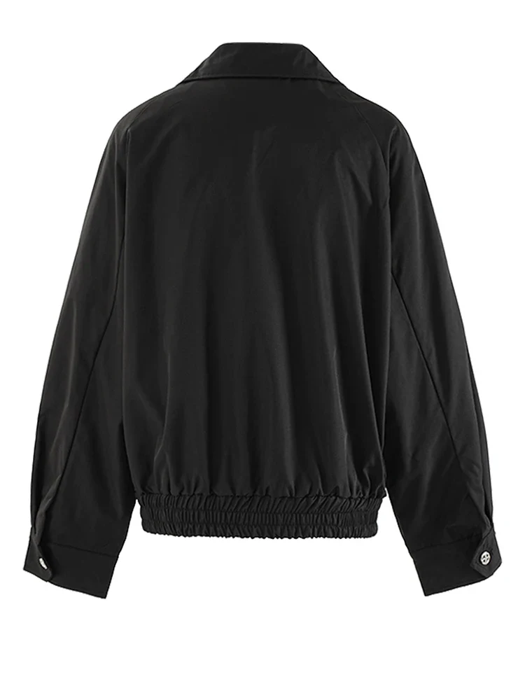 Women's Casual Jacket Black - Image 3